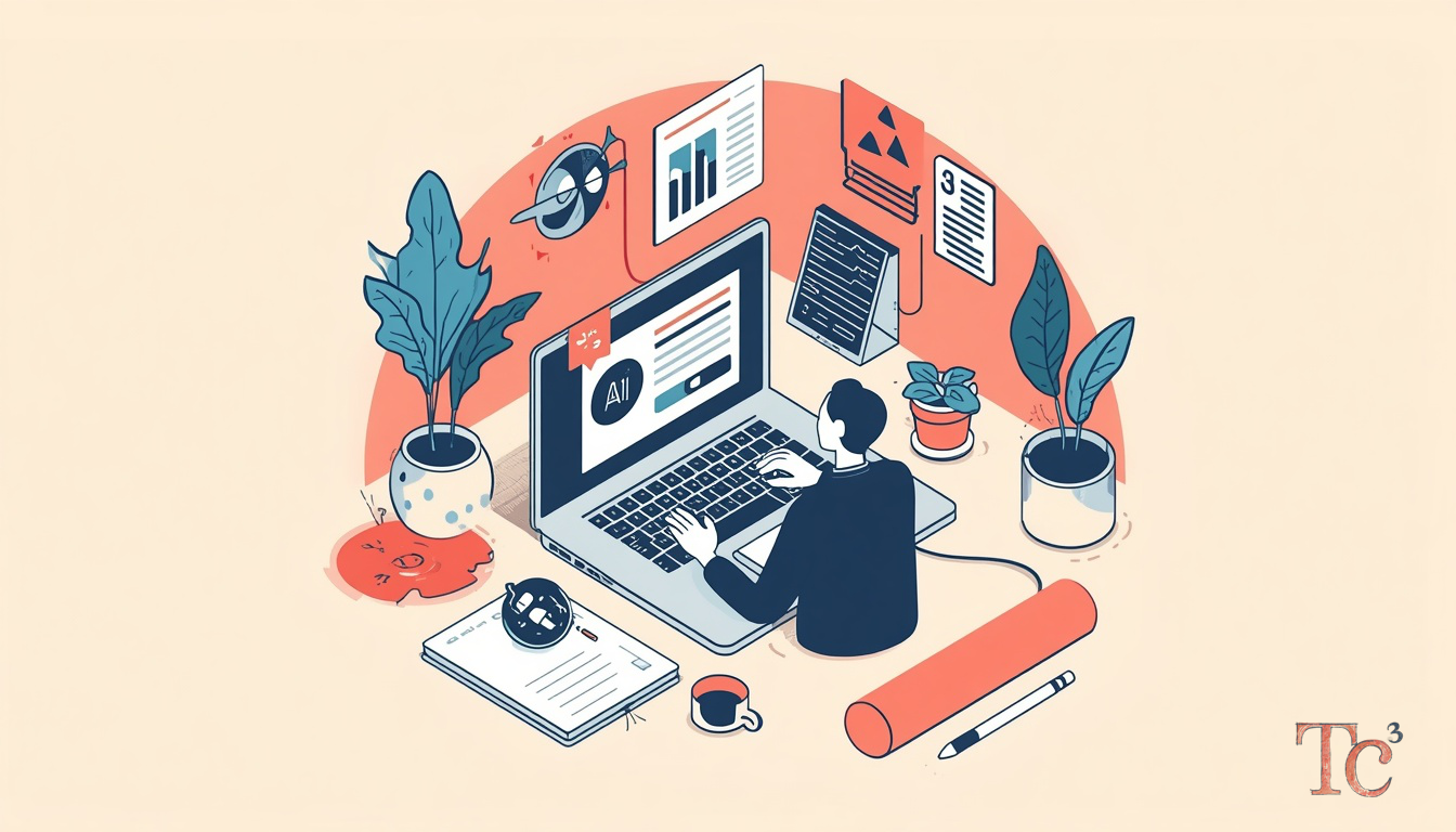 AI Data Leaks: 5 Ways Employees Put Your Business at Risk 1 Business owner reviewing employee AI data leaks and security policy on laptop screen