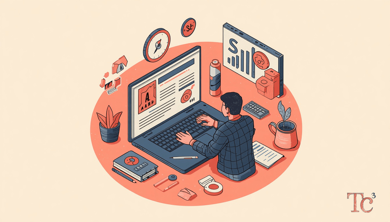 AI Security Risks: How Computing Power Fuels Attacks 1 SMB owner reviewing AI security risks and computing power threat landscape on laptop
