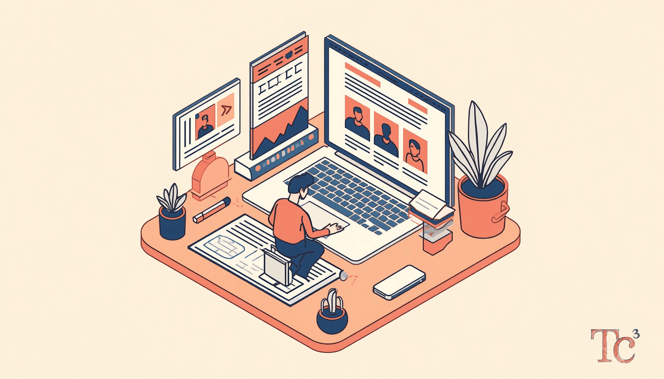 CMS Security Vulnerabilities: 5 Steps to Protect Your Site 1 SMB business owner reviewing CMS security vulnerabilities and plugin updates on laptop to prevent data breach