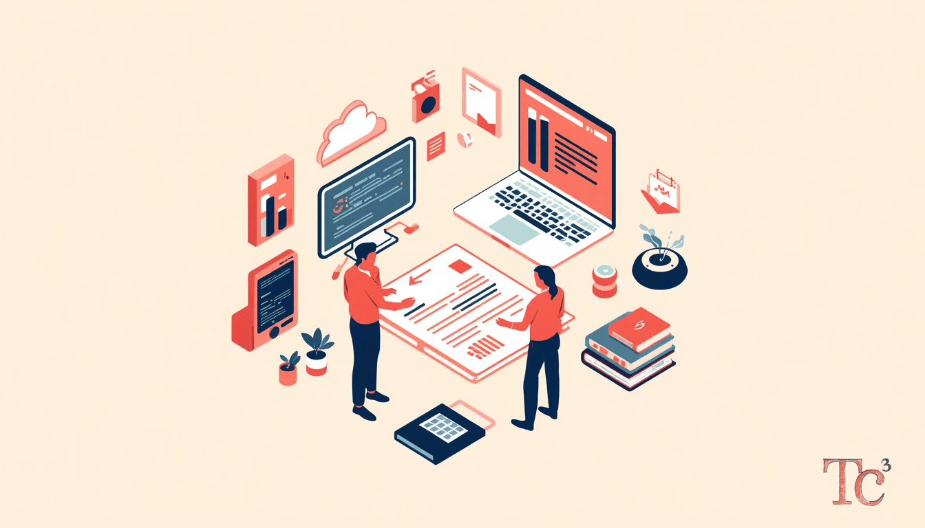 Employee AI Policy: Why Banning Tools Backfires for SMBs 1 Business owner reviewing employee AI policy document with IT consultant to govern safe AI tool usage and protect company data