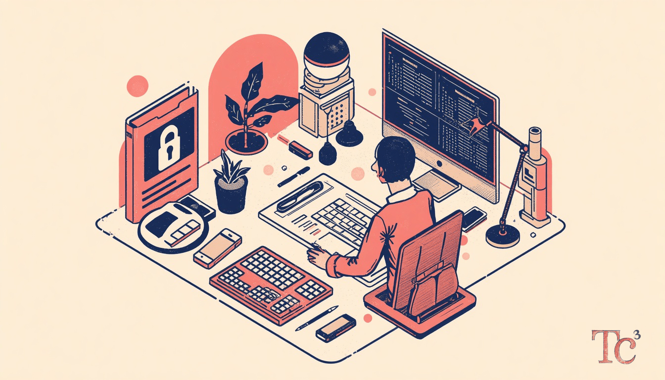 Zero-Day Attack Response: 5 Steps to Protect Your Business 1 Business owner reviewing zero-day attack response checklist on computer screen with network security alerts