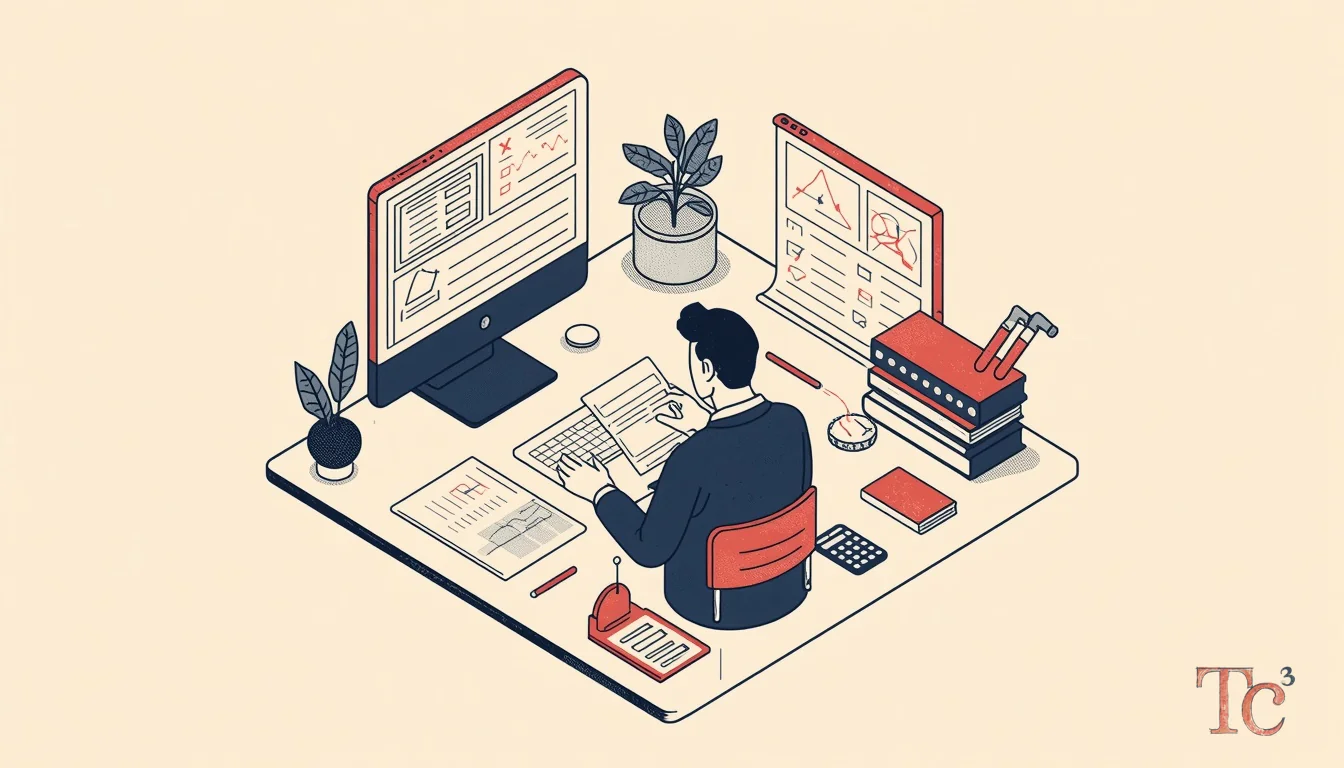 Business owner reviewing AI model auditing checklist to verify output accuracy and reduce bias risks