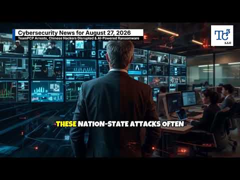 TeamPCP Arrests, Chinese Hackers Disrupted & AI-Powered Ransomware