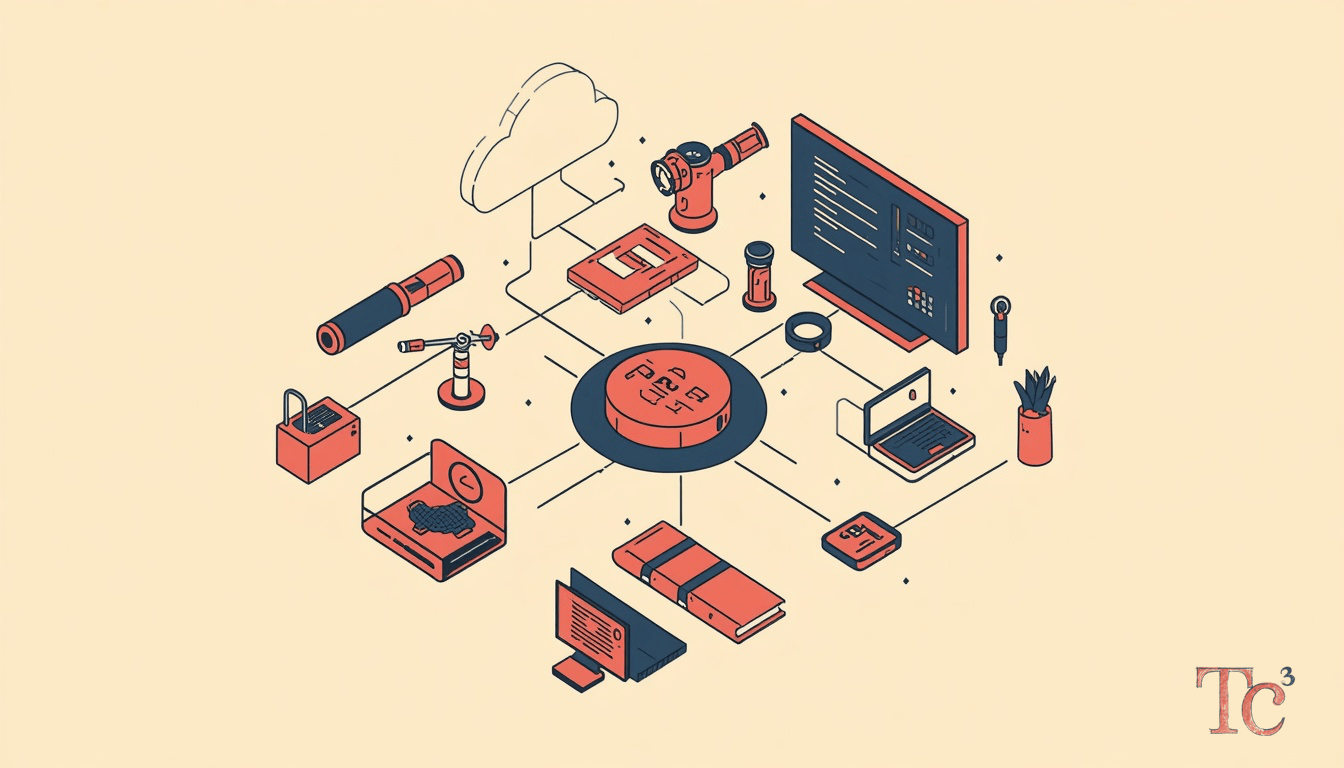 Diagram showing AI agent security risks with multiple autonomous agents coordinating access to business systems and data