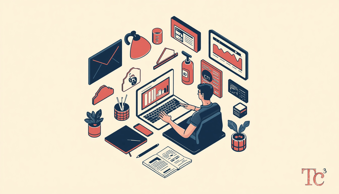 Microsoft Copilot Security Risks: The CoSnitch Vulnerability 1 Business owner reviewing Microsoft Copilot security risks and AI tool governance policies on laptop