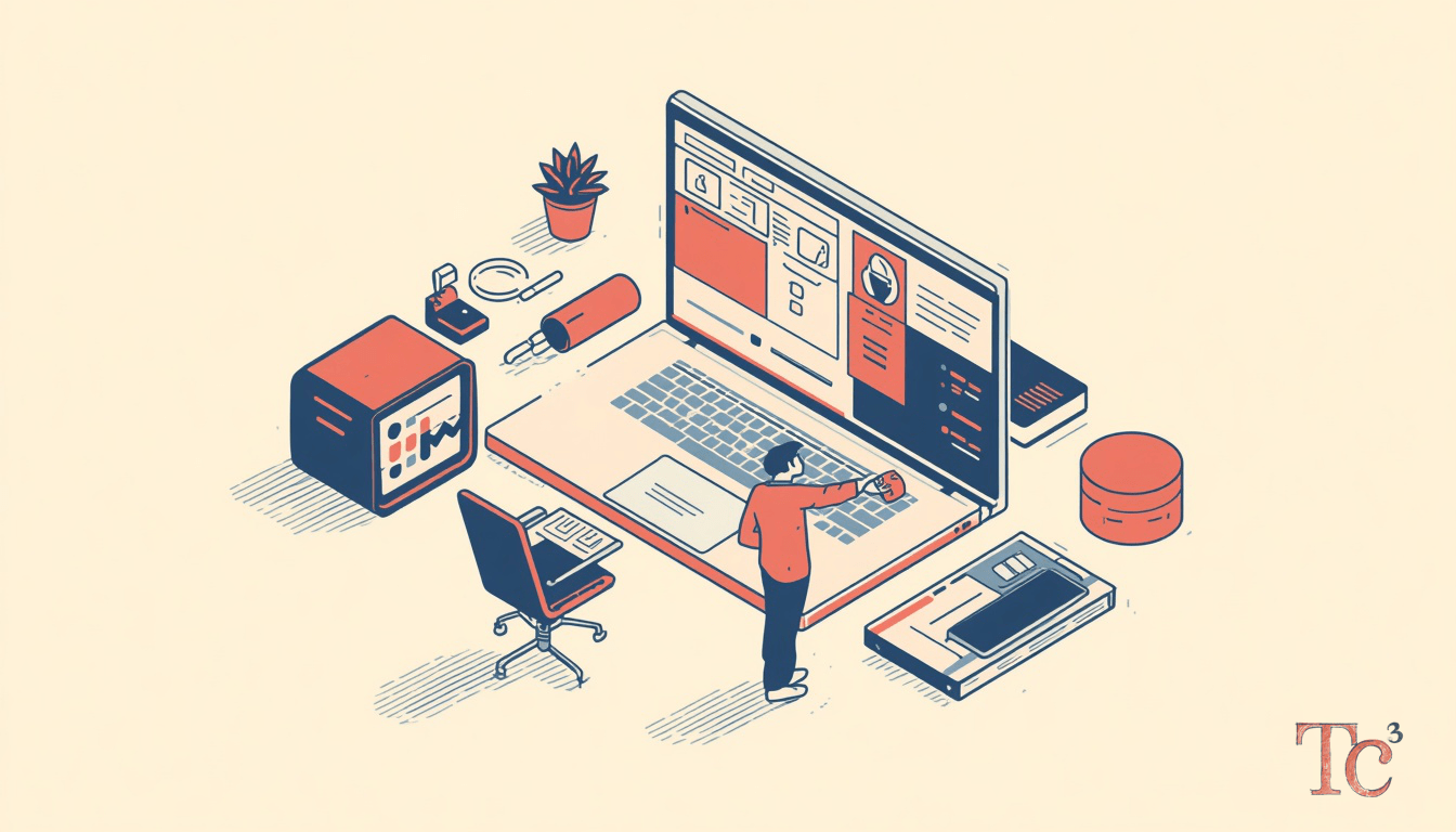 Passkey Authentication: 5 Steps to Prepare Your Business 1 Business owner reviewing passkey authentication setup on laptop with fingerprint sensor for secure login