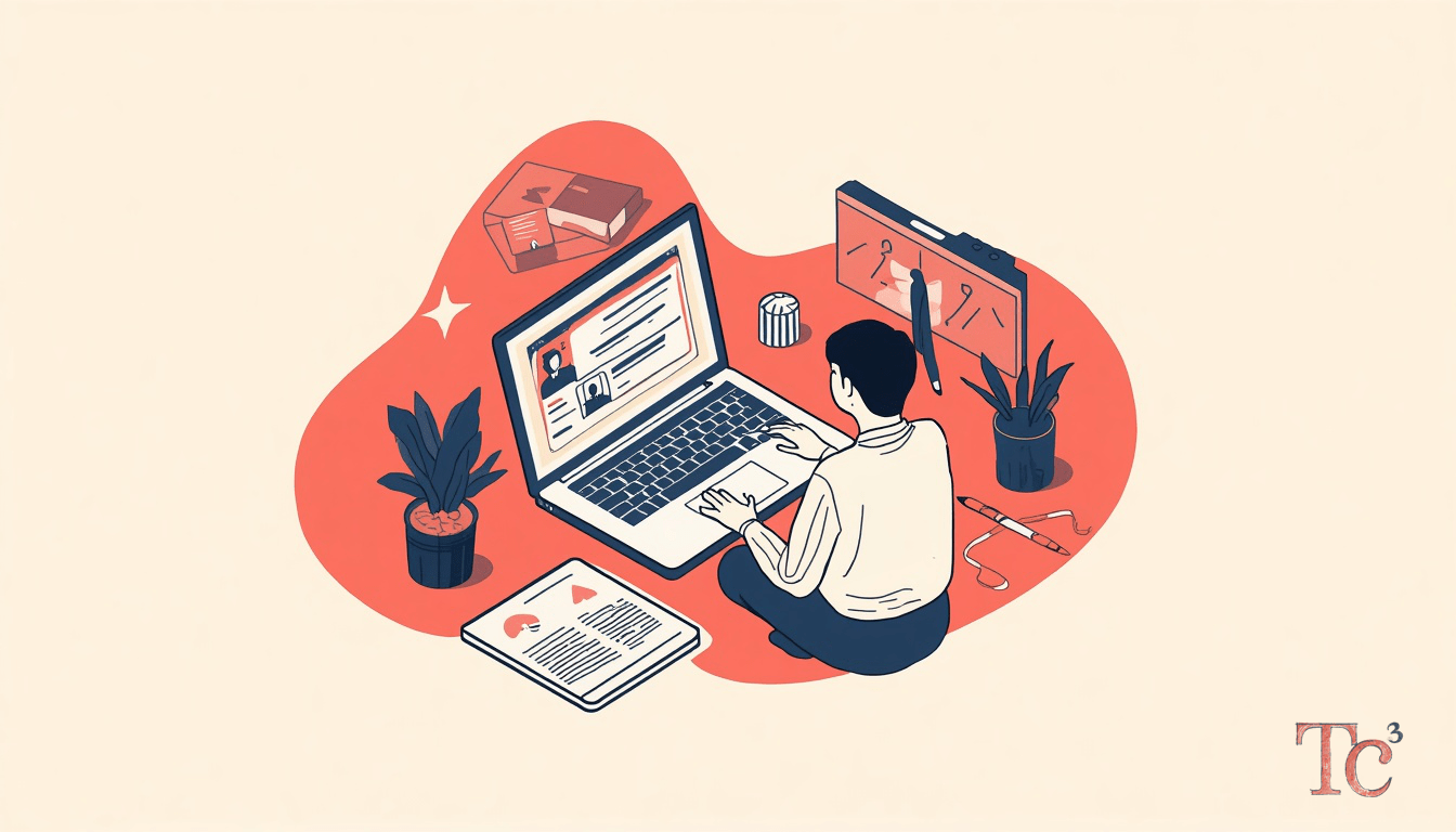 AI Chat Security Risks: The Zero-Click Threat Explained 1 Business owner reviewing AI chat security risks and data protection policy on laptop screen