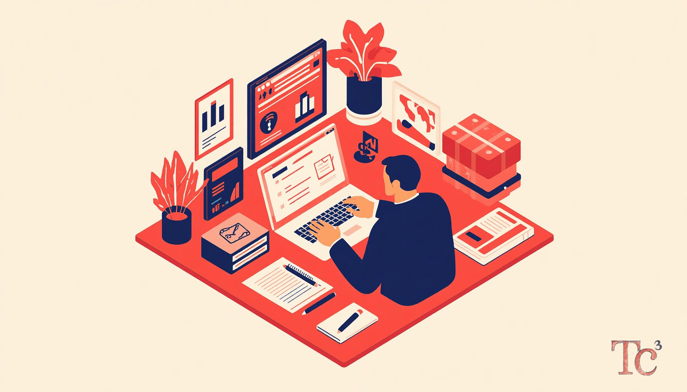 Data Breach Notification Requirements: 4 SMB Risks 1 Small business owner reviewing data breach notification requirements checklist on laptop with legal documents