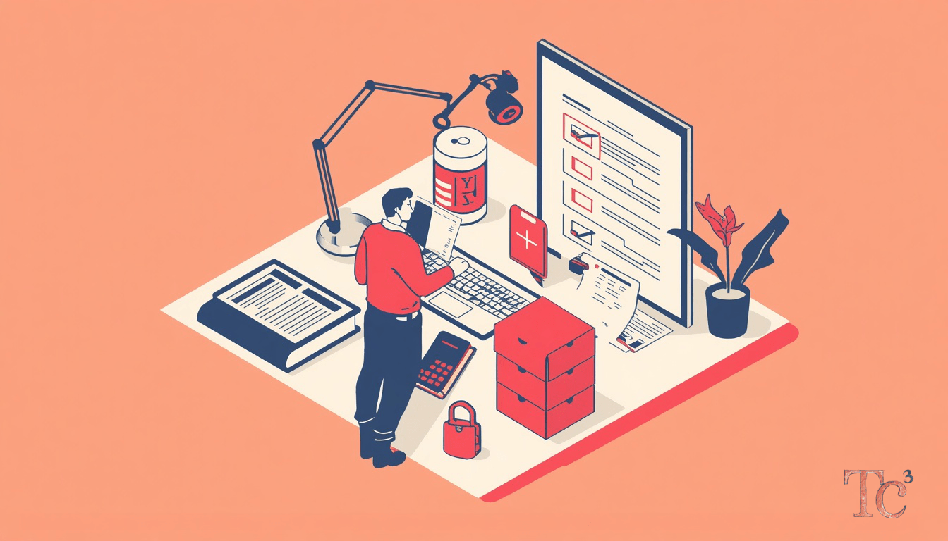 Data Privacy Breach Fines: 5 Lessons for SMBs 1 Business owner reviewing data privacy breach fines compliance checklist to protect customer information