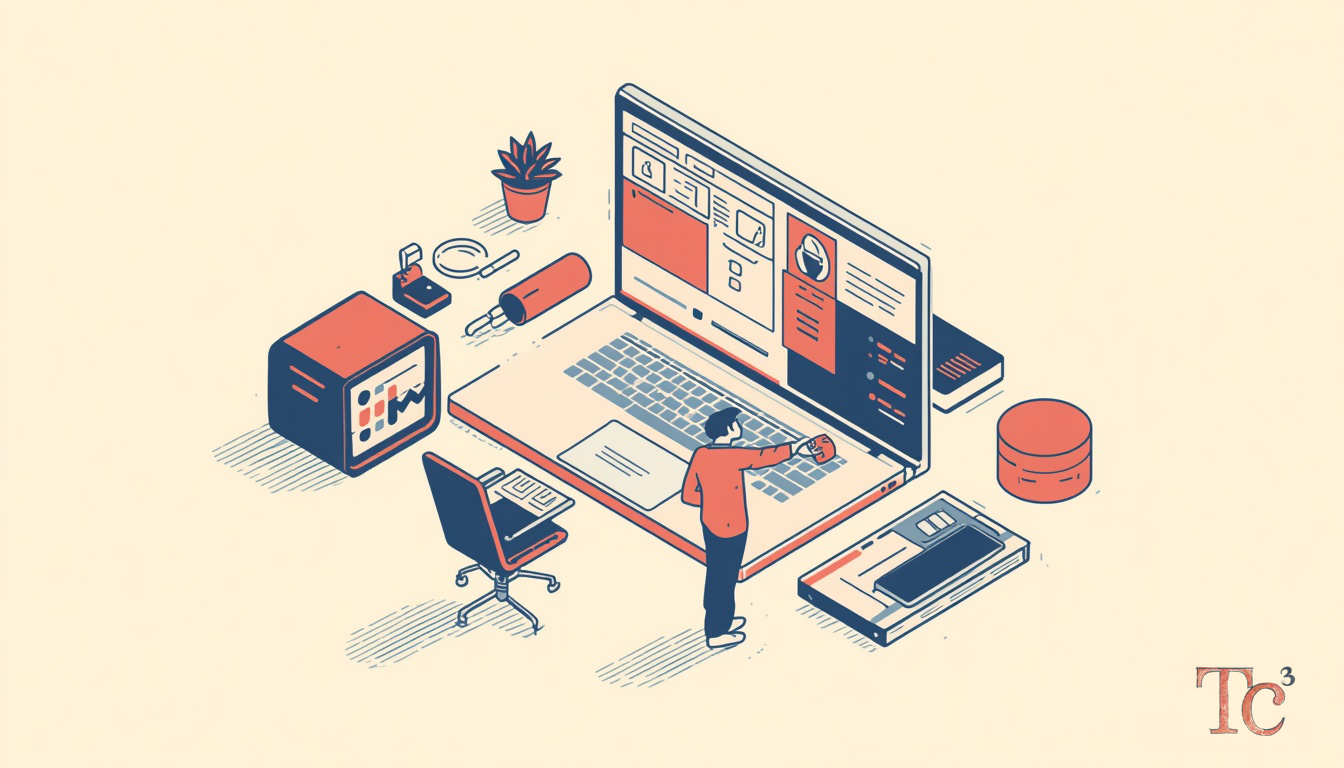 Passkey Authentication: 5 Steps to Prepare Your Business 1 Business owner reviewing passkey authentication setup on laptop with fingerprint sensor for secure login