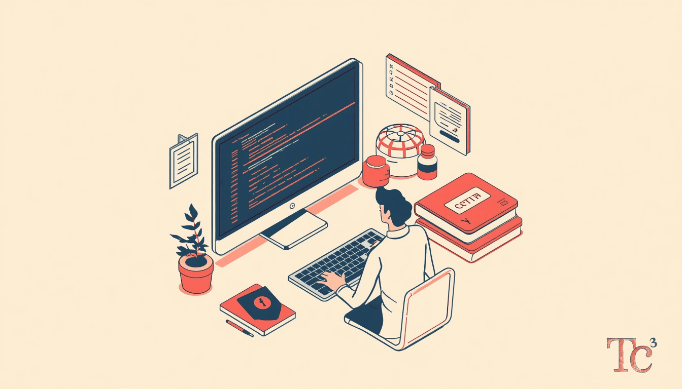 PowerShell Attack Response: 5 Steps for SMBs 1 Business owner reviewing PowerShell attack response procedures on computer screen showing security logs and incident response checklist