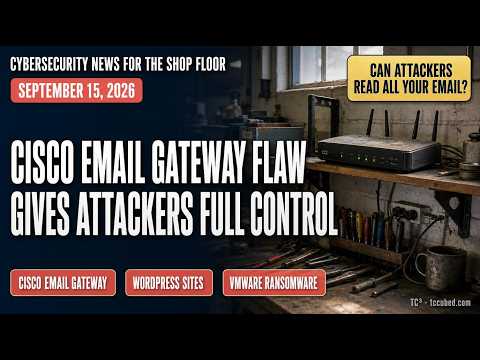 Cisco Email Gateway Under Attack, Two WordPress Flaws Exploited, and VMware Ransomware Alert