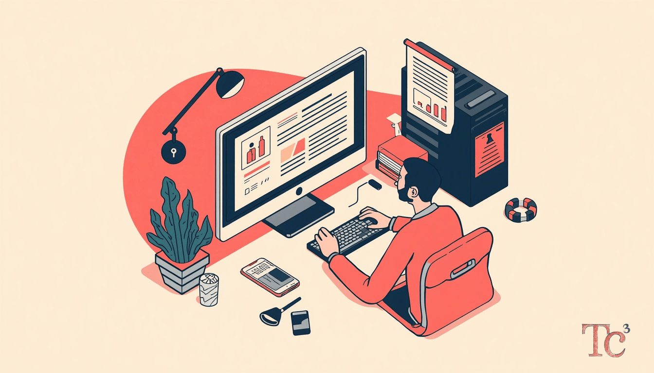Business owner reviewing AI agent security risks and policy controls on computer screen