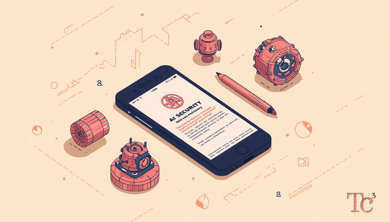 AI Security Risks: When Malware Gets Smarter Than Defenses 1 Smartphone displaying security warning illustrating AI security risks from malware like RatHat Trojan