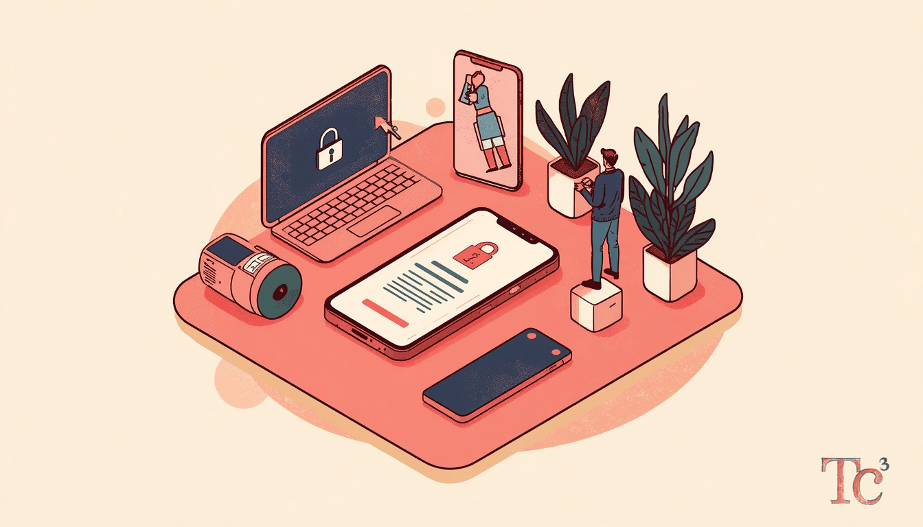 Employee reviewing passkey phishing attacks authentication prompt on mobile device with security warning indicators