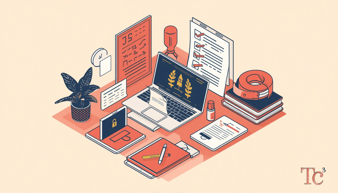 Ransomware Compliance Risk: 5 Steps to Protect Your SMB 1 Business owner reviewing ransomware compliance risk checklist with security documentation and regulatory requirements
