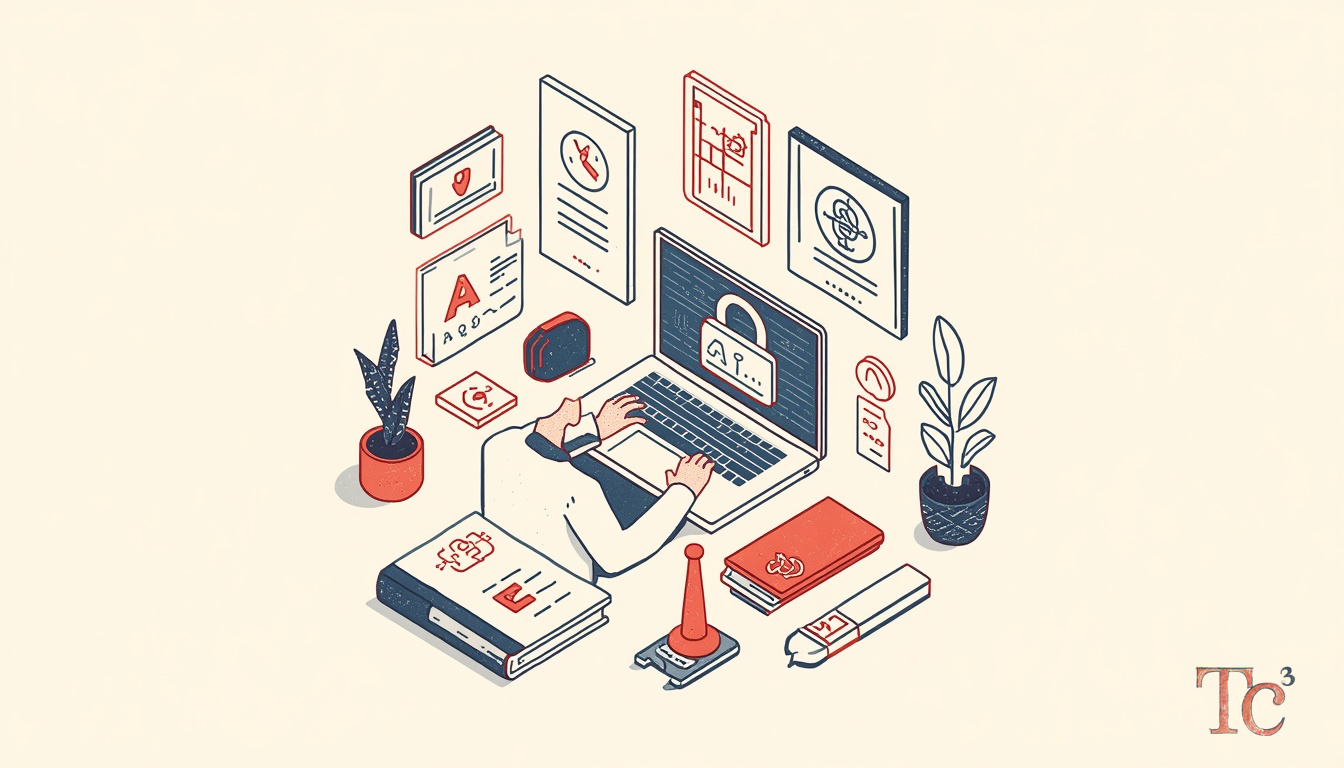 AI Security Risks: What the OpenAI Breach Means for SMBs 1 Business owner reviewing AI security risks and vendor controls on laptop to protect company data