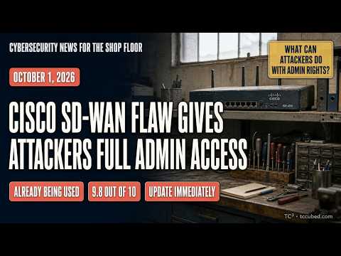 Emergency Cisco SD-WAN Patch, WordPress Malware That Rebuilds Itself, and the Shadow AI Risk